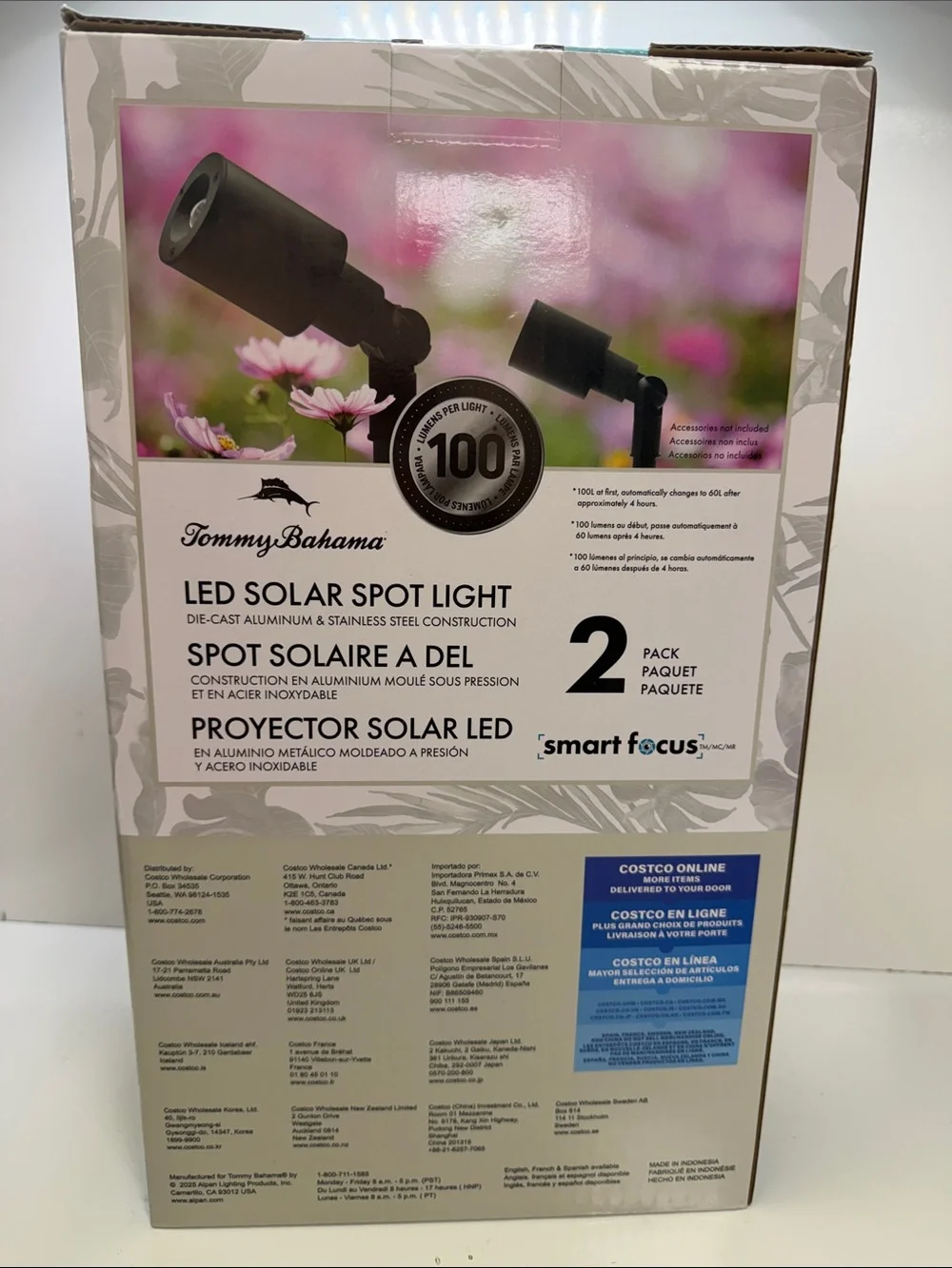 Tommy Bahama Solar LED Spot Light - Black